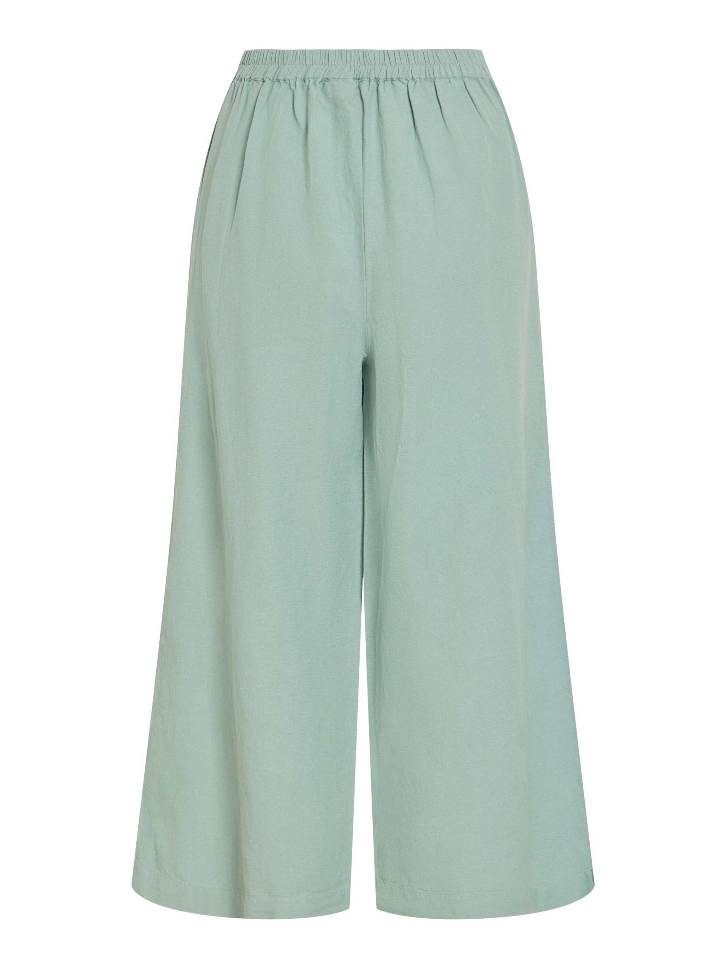 VILA Wide leg Trousers 'VIPRISILLA' in Blue