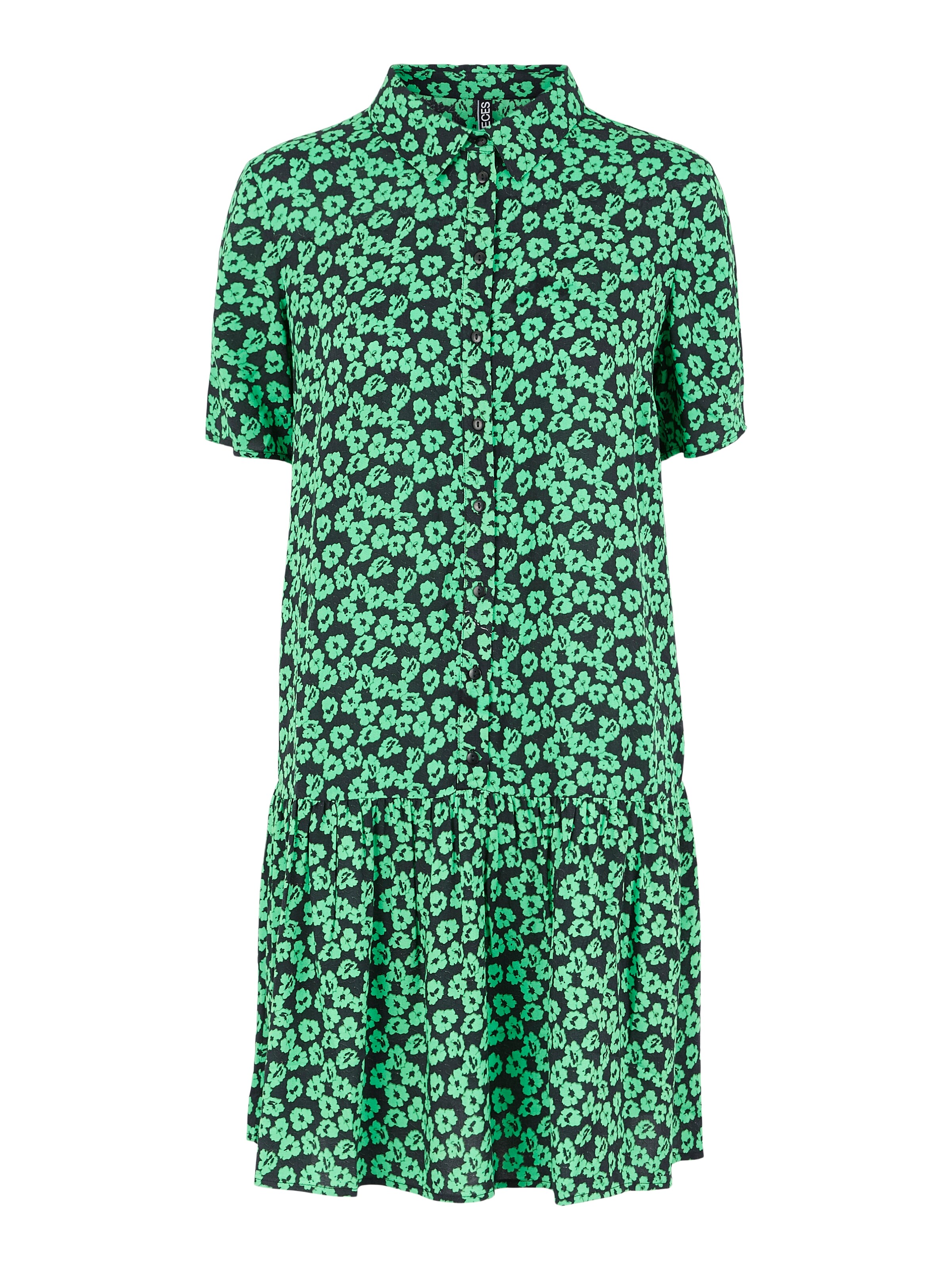 Robes Robe-chemise Malinda PIECES en Vert 