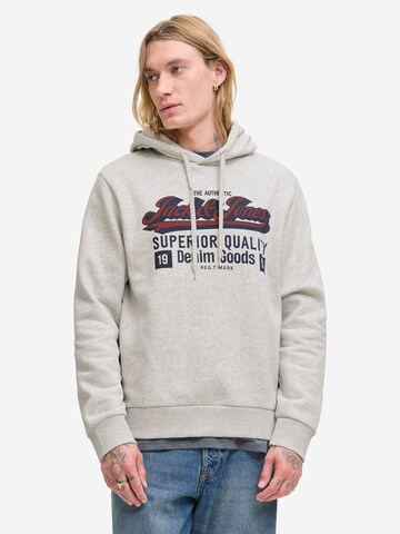 Bluză de molton 'Logo' de la JACK & JONES pe gri