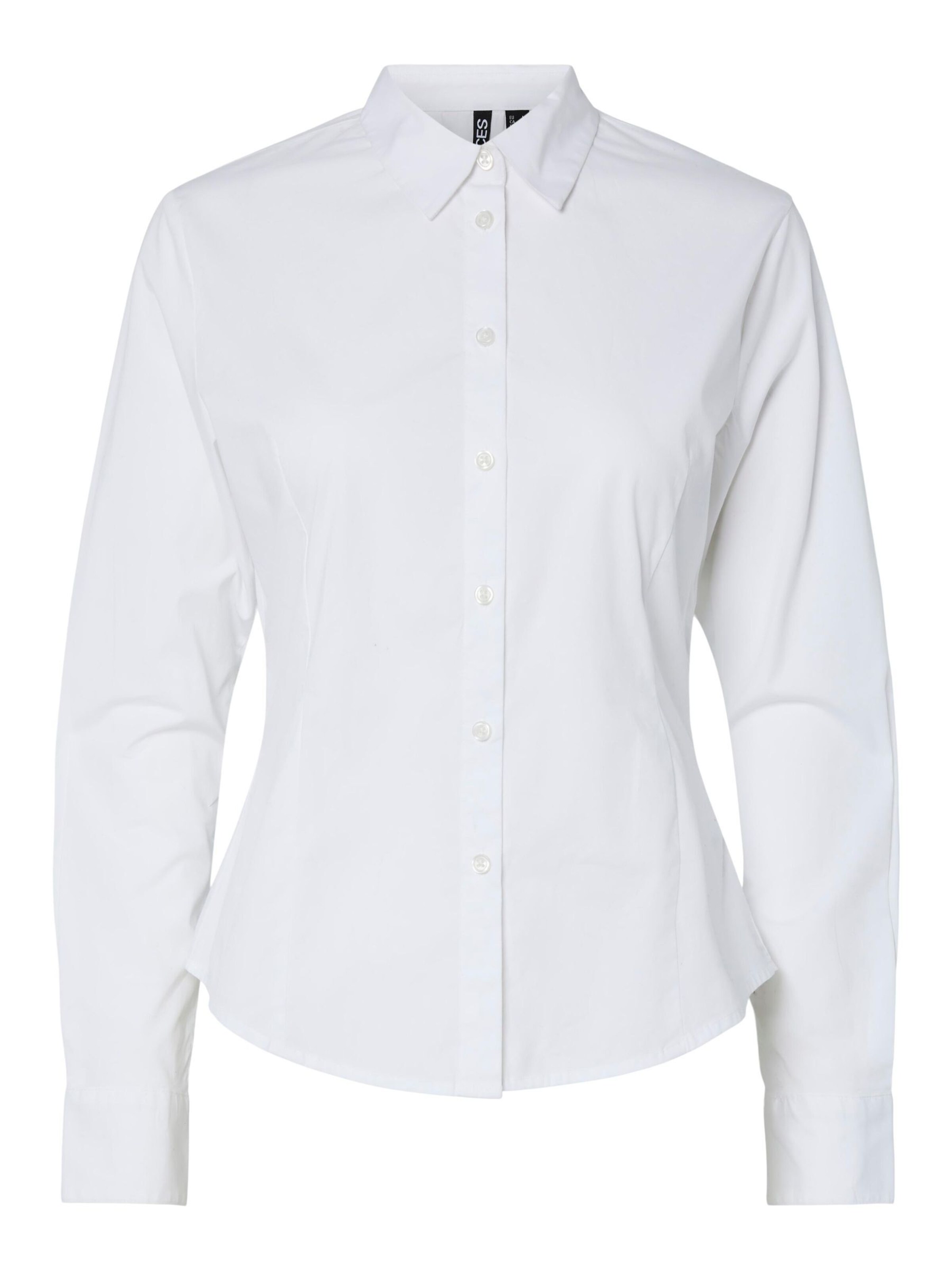 PIECES Blouse 'PCSussi' in Wit: voorkant
