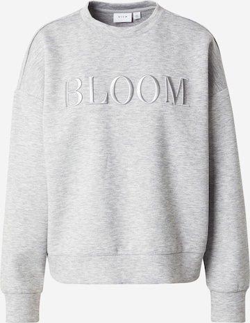 Sweat-shirt 'VIREFLECT' VILA en gris : devant