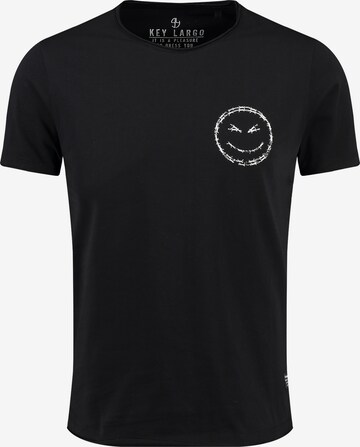 Key Largo Shirt 'MT THINK' in Black: front