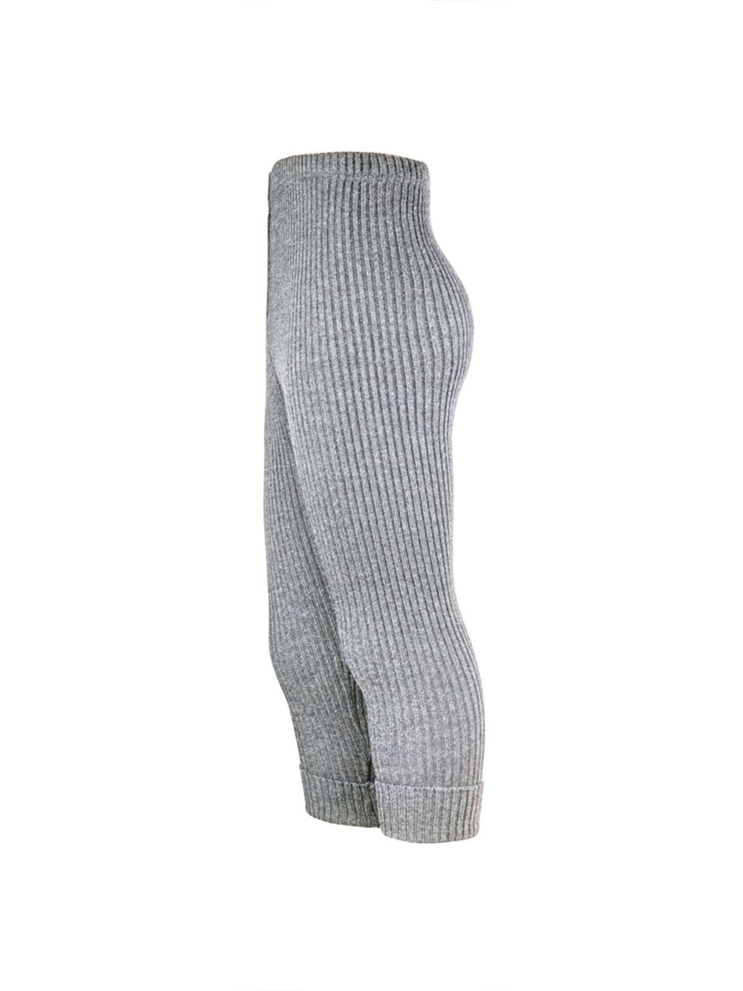 MAXIMO Regular Pants 'MINI-Leggings, Rippstrick' in Grey