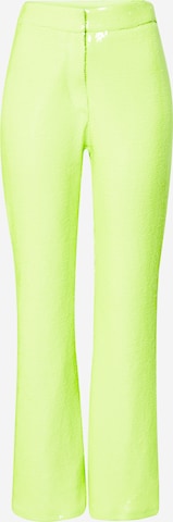 évasé Pantalon River Island en vert : devant