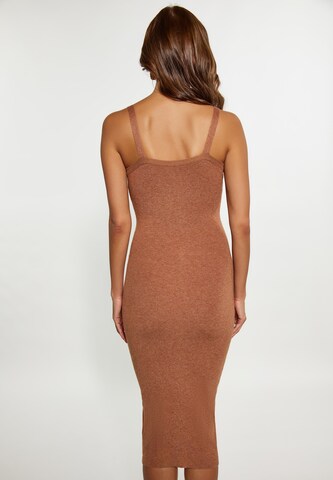 faina Sheath Dress in Brown