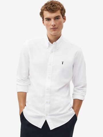 Next Slim fit Overhemd in Wit: voorkant