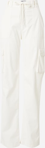 HOLLISTER - Loosefit Pantalón cargo en blanco: frente