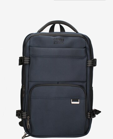 Zaino 'Zaino Coveri unisex poliestere 100% - Chiusura zip e tasche laterali' di Coveri Collection in blu: frontale