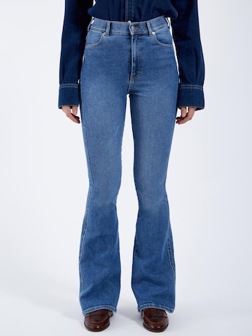 Dr. Denim Skinny Jeans 'Moxy High Flare' in Blauw