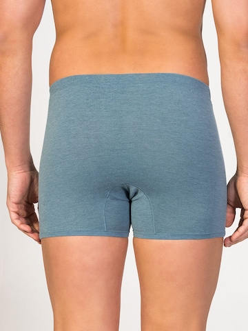 zd ZERO DEFECTS Boxershorts 'Heracles Soya Fly Front Boxer' in Blau