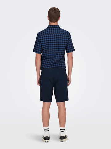 Only & Sons Regular Trousers 'Linus' in Blue