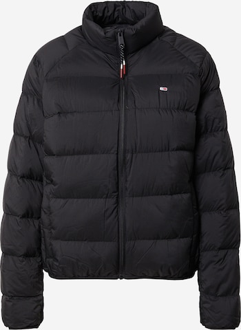 Tommy Jeans Winterjas in Zwart: voorkant