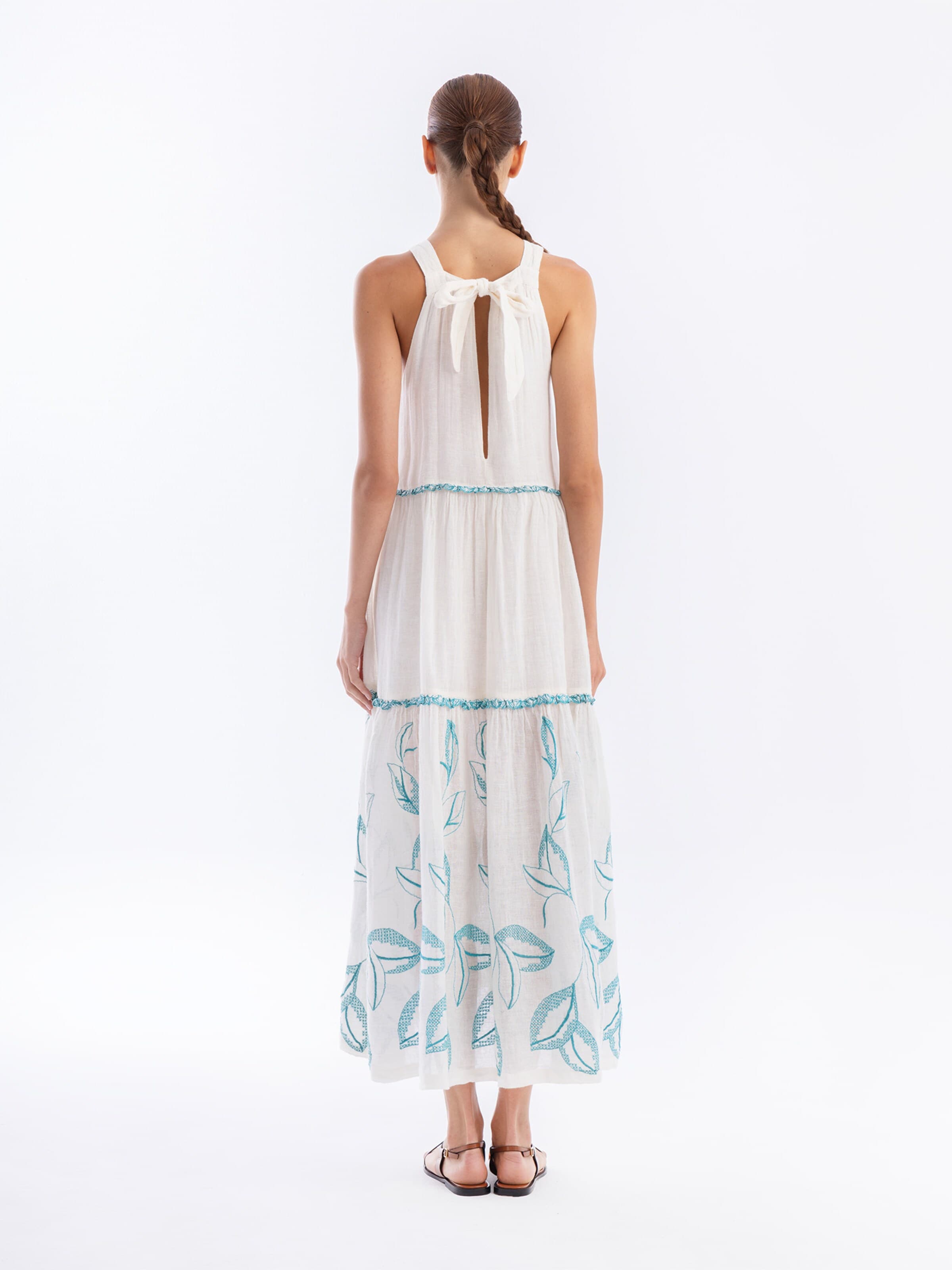 Robe Haris Cotton en blanc