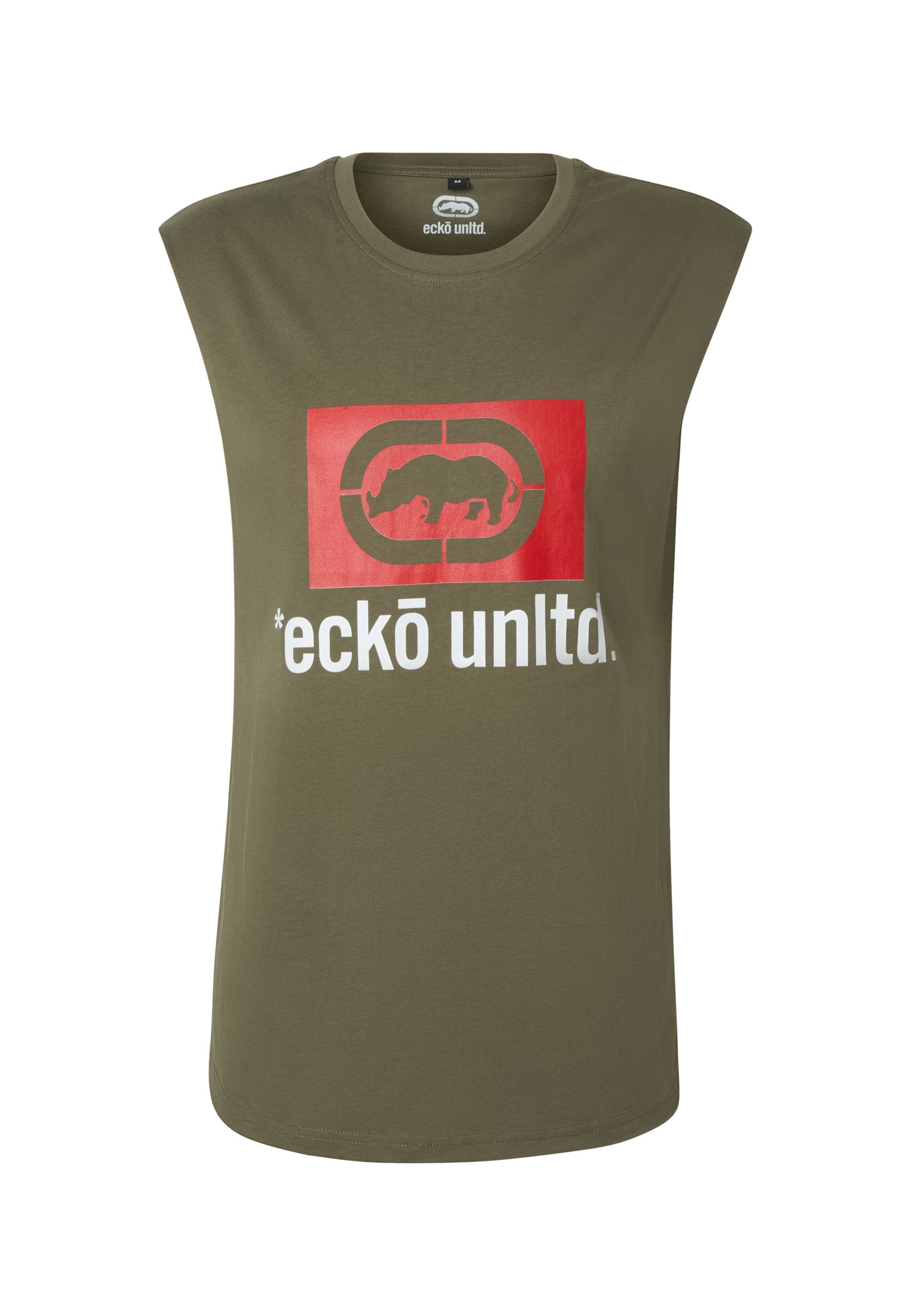 Maglietta in M Ecko Unlimited di colore oliva / rosso / bianco, Visualizzazione prodotti