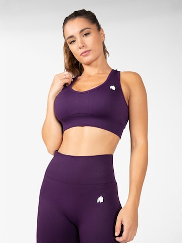Bustino Reggiseno sportivo di Gorilla Wear in lilla: frontale