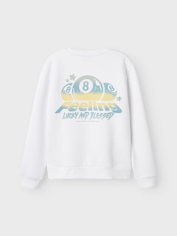 NAME IT Sweatshirt i hvid