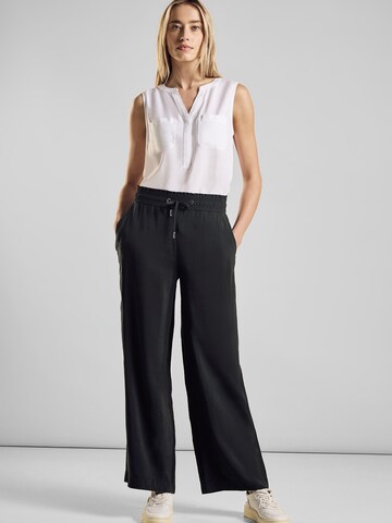 STREET ONE Wide leg Pants in Black