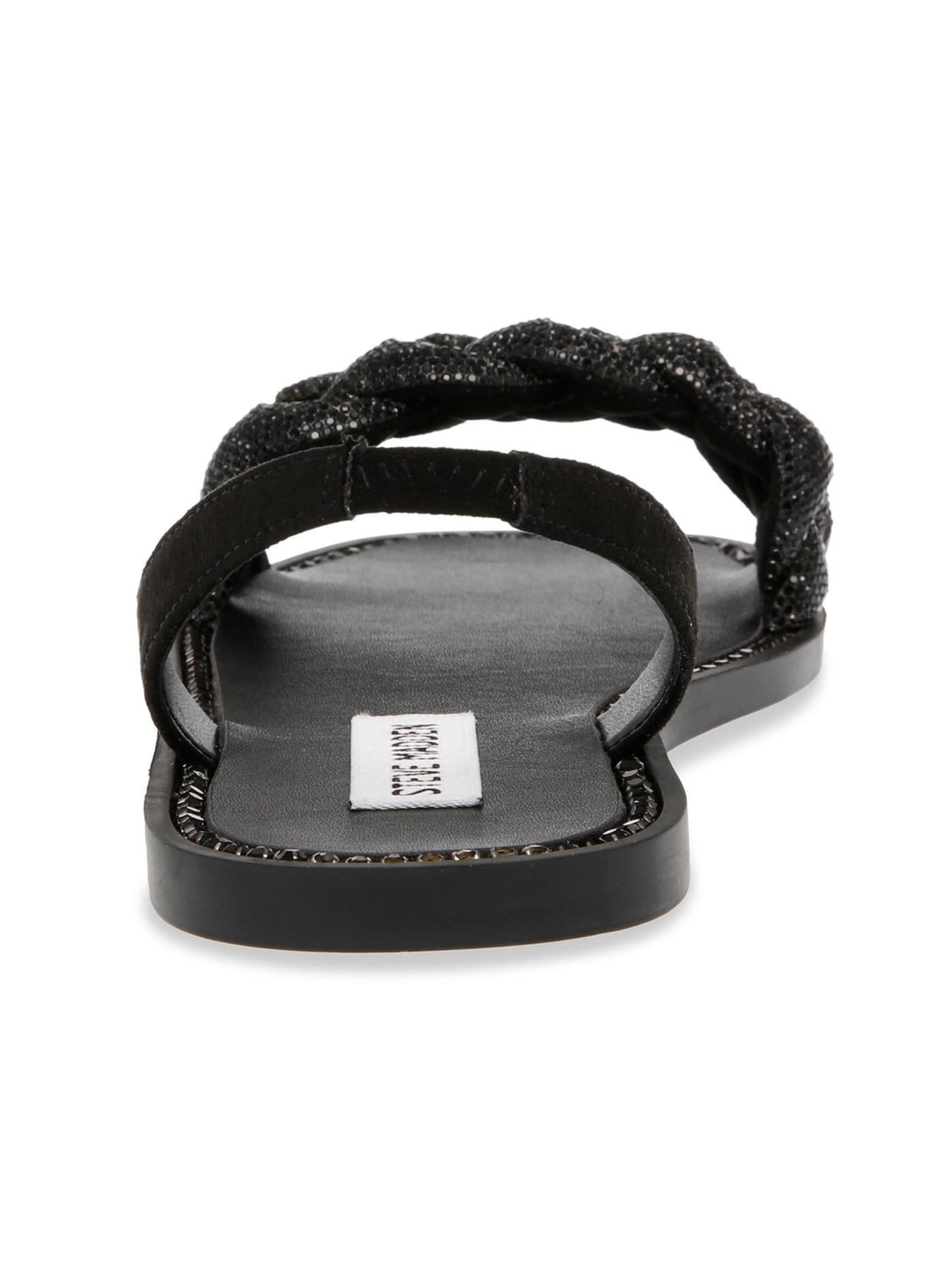 Sandales 'Noles Black Crystal Metallic Fabric w/Matchin Sandals' STEVE MADDEN en noir