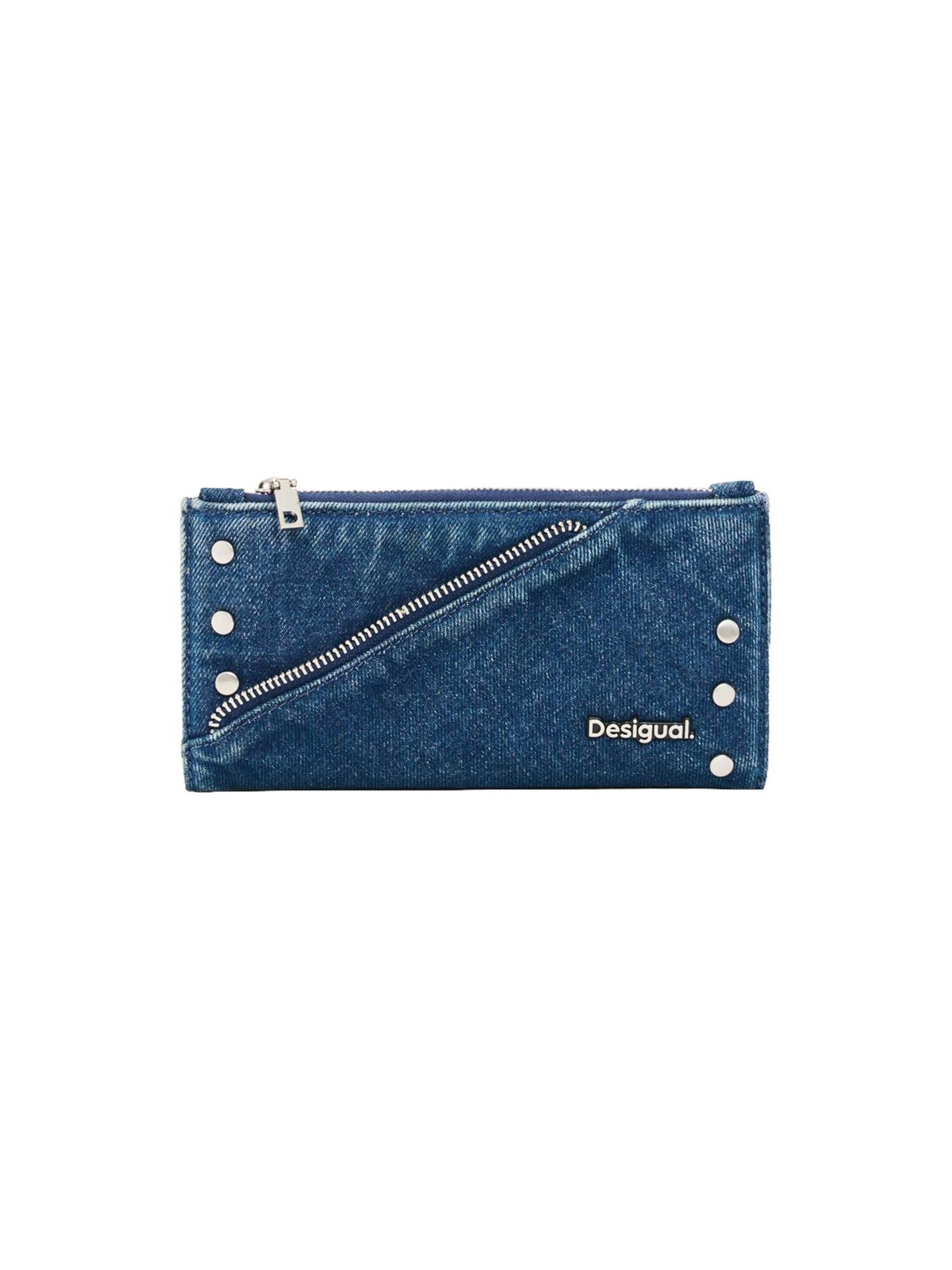 Desigual Portemonnee in Blauw: voorkant