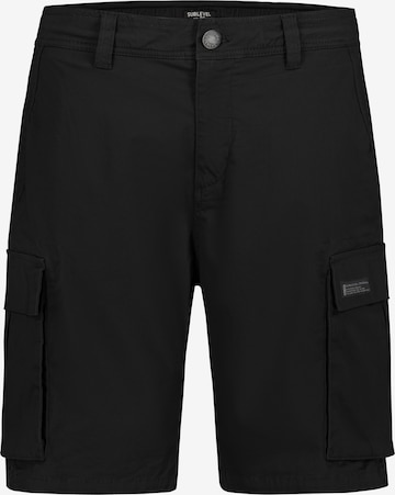 Sublevel Shorts in Schwarz: Vorderseite