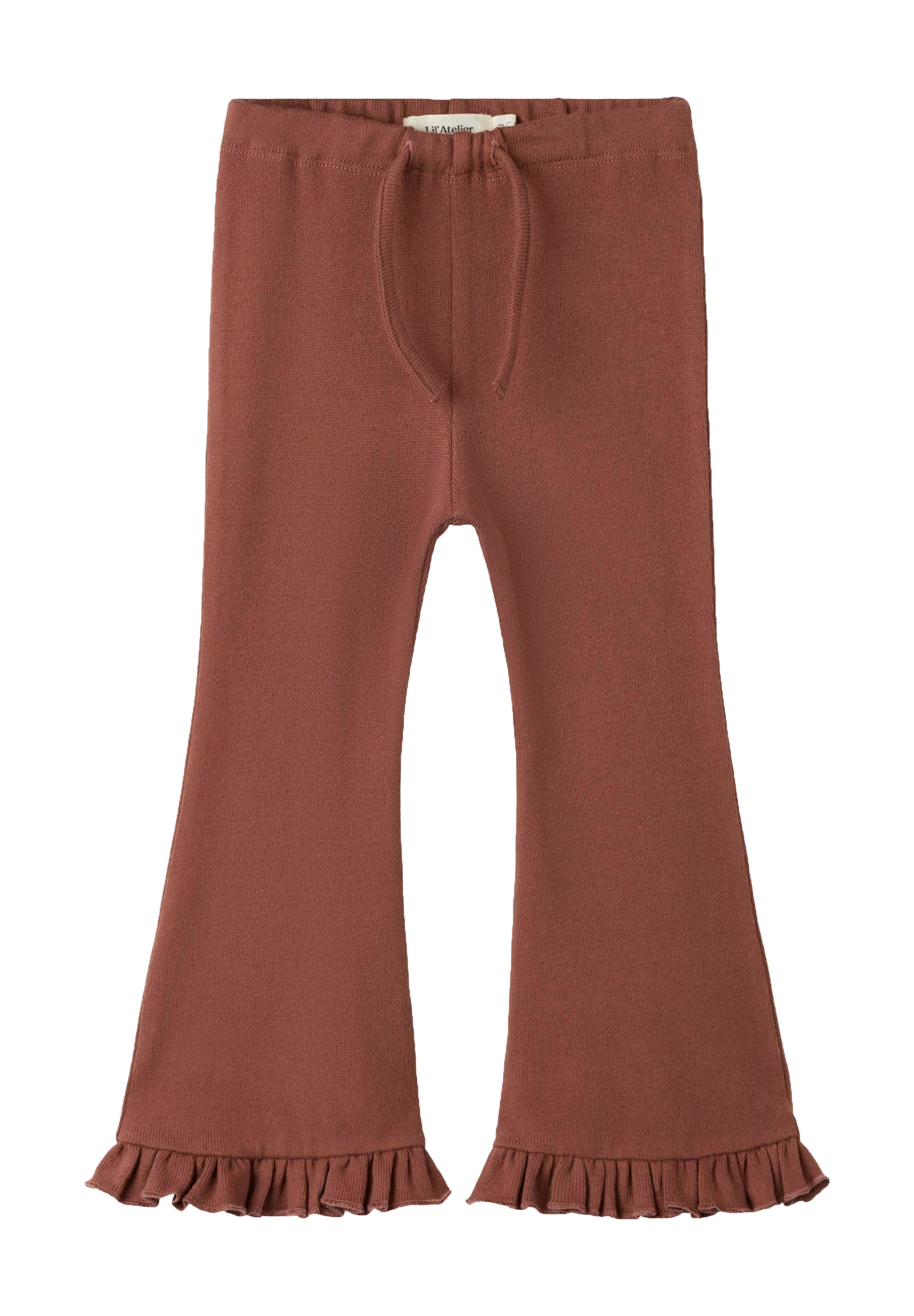 Lil'Atelier Bootcut Broek 'NMFTHORO' in Bruin: voorkant