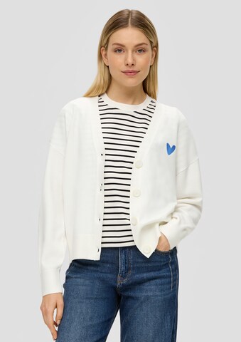 s.Oliver Knit cardigan in Beige: front