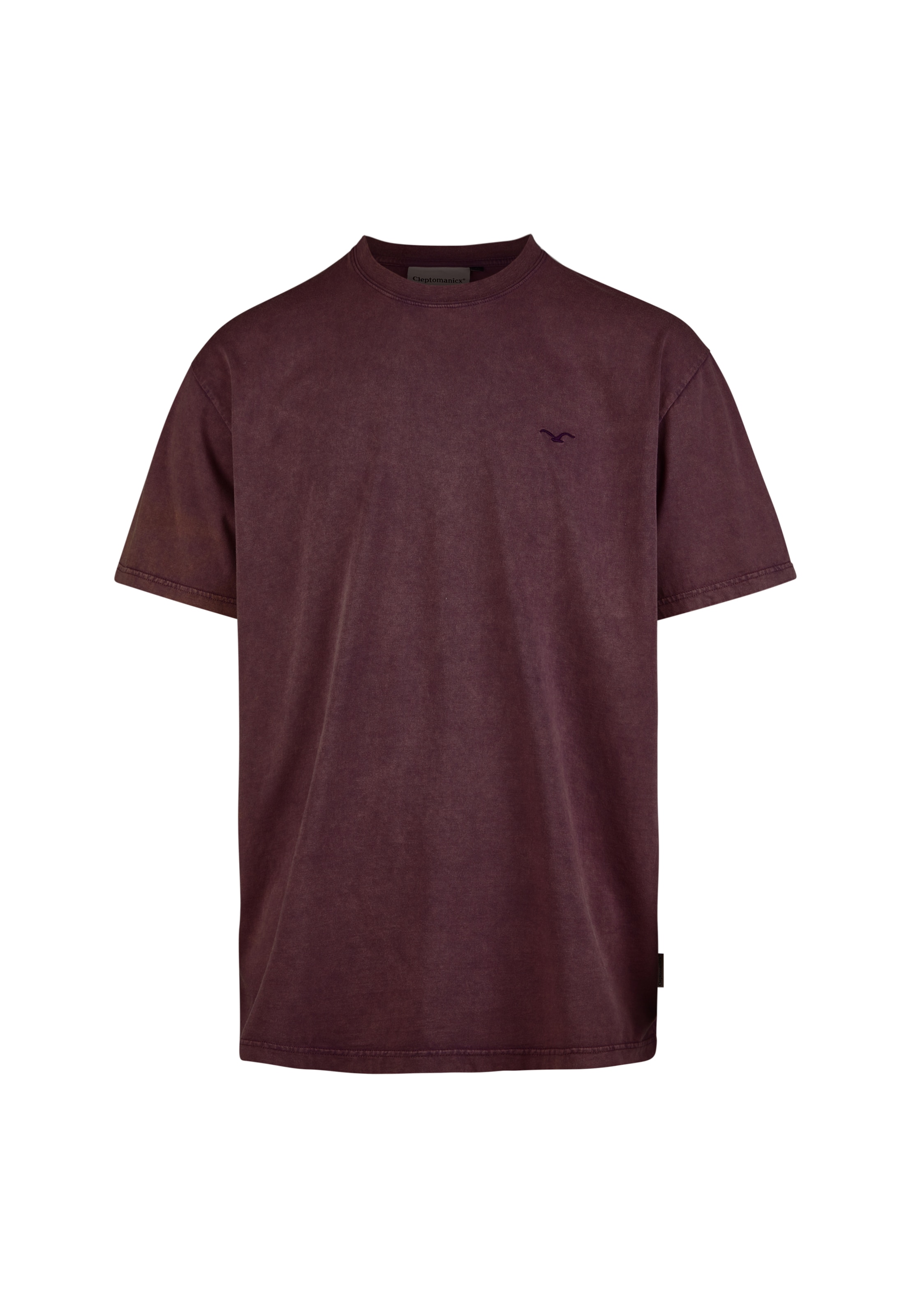 Cleptomanicx T-Shirt 'Boxy Tee Ligull Washed' in Lila: Vorderseite