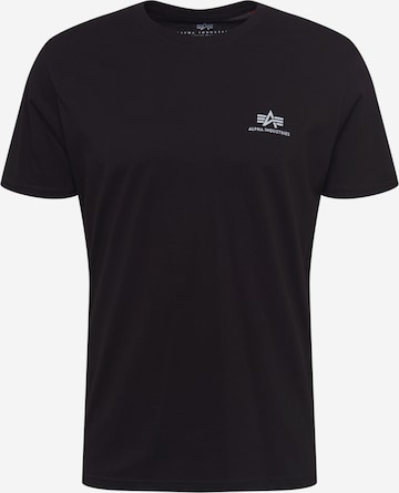 ALPHA INDUSTRIES Shirt in Schwarz: predná strana