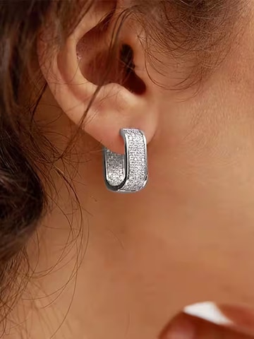 ROUGEMONT Jewellery Earrings 'Funkelnde Glamour' in Silver