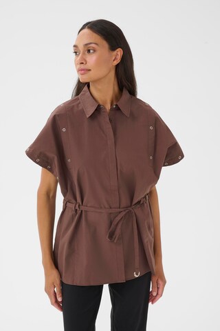Chemisier 'KBVicky' KAREN BY SIMONSEN en marron : devant