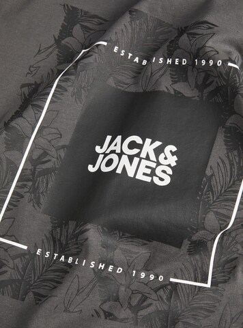 JACK & JONES T-Shirt 'Tropicana' in Grau
