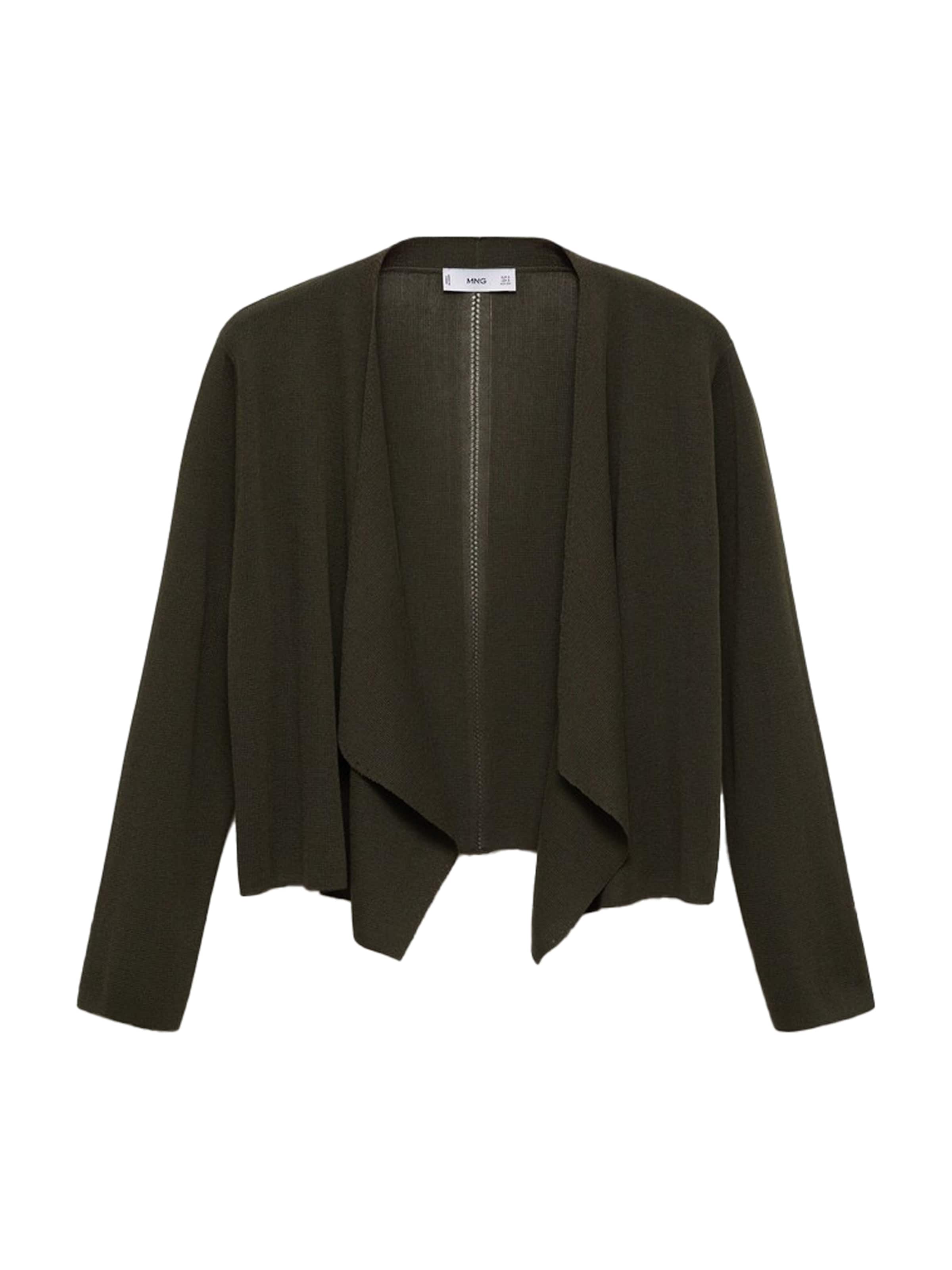 MANGO Kardigan 'CASCADA' – zelená: přední strana