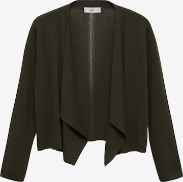 MANGO Knit cardigan 'CASCADA' in Green: front