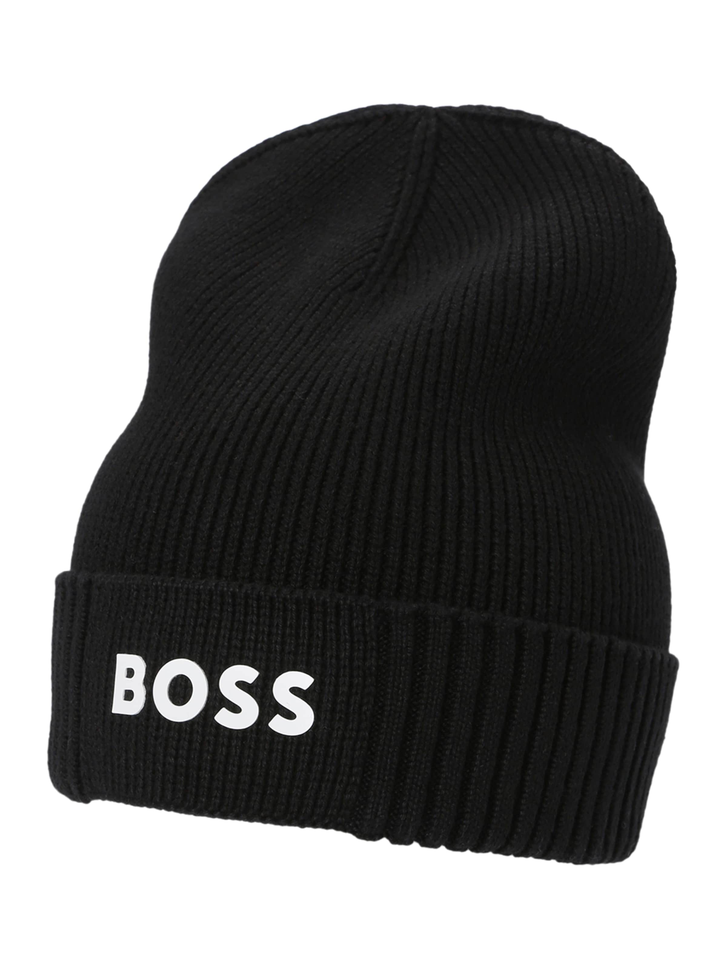 BOSS Beanie 'Asic' in Black: front