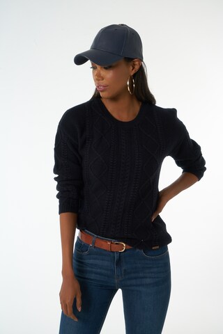 Jimmy Sanders Sweater 'Anna' in Blue: front