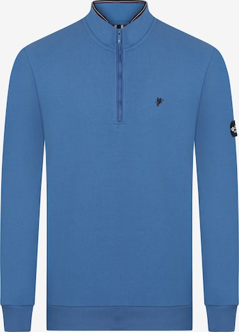 DENIM CULTURE Sweatshirt 'SANTIAGO' in Blau: predná strana