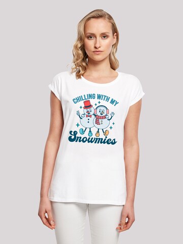 F4NT4STIC Shirt in Wit: voorkant