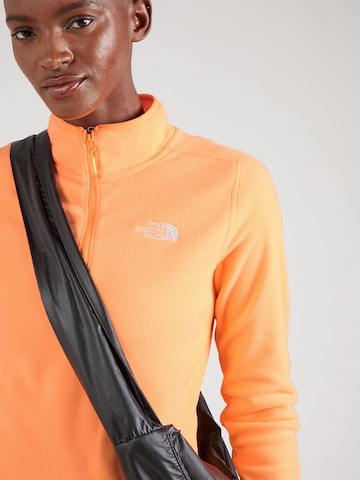 THE NORTH FACE Sweter sportowy '100 GLACIER' w kolorze pomarańczowy