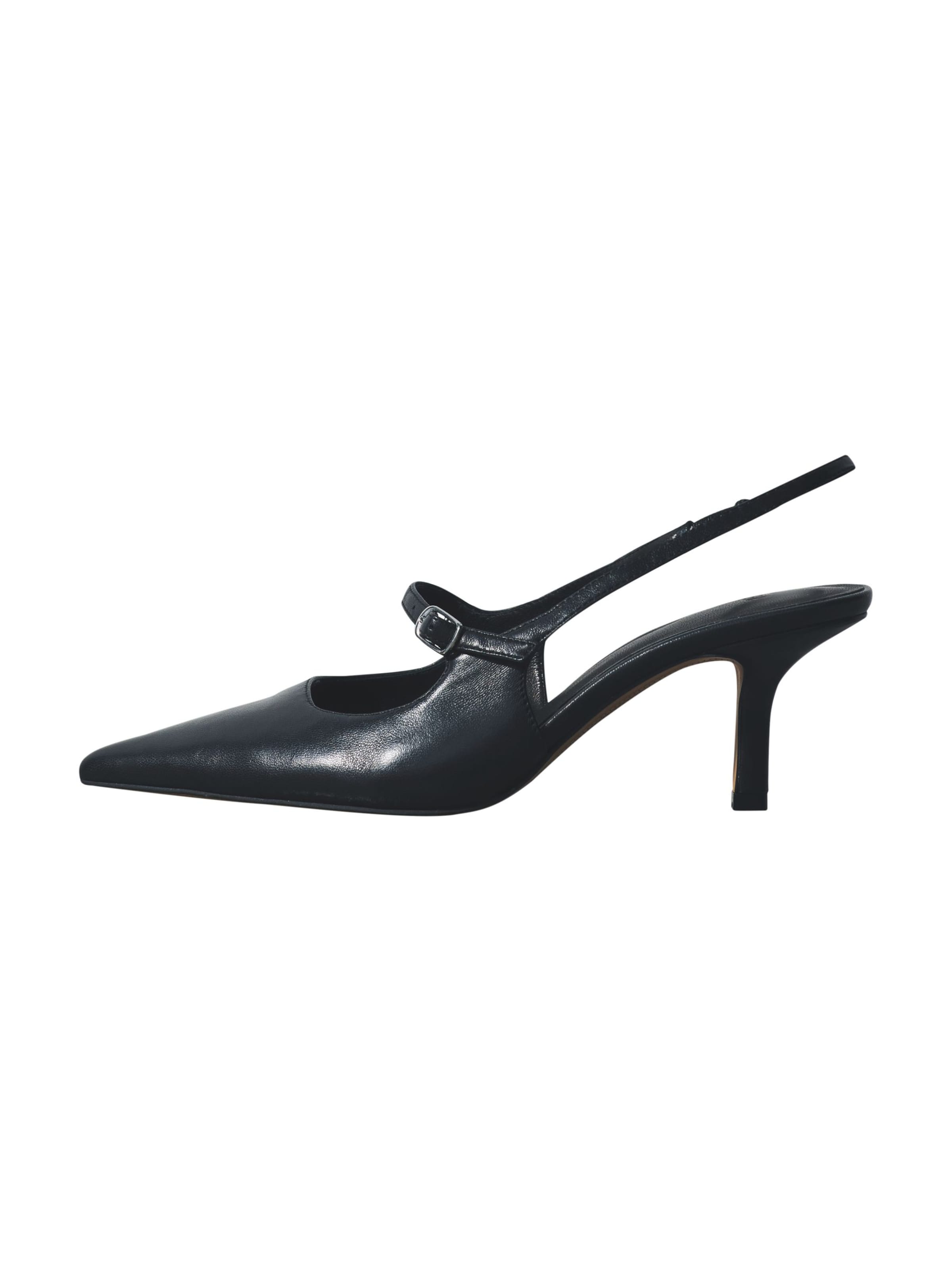 The Set Slingpumps in Zwart: voorkant
