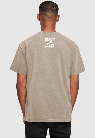Merchcode Shirt 'Break The Rules' in Brown
