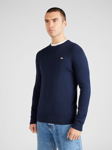 Tommy Jeans Trui 'Essential' in Blauw: voorkant