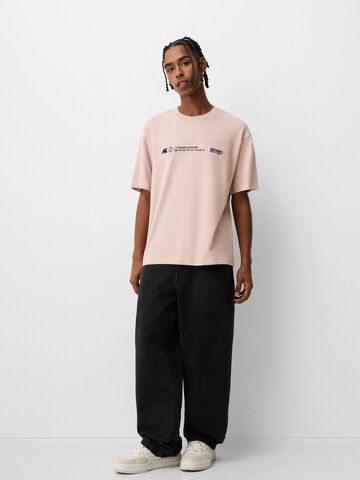 Bershka T-Shirt in Pink
