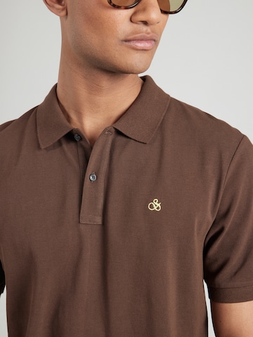 T-Shirt 'Seasonal Core' SCOTCH & SODA en marron
