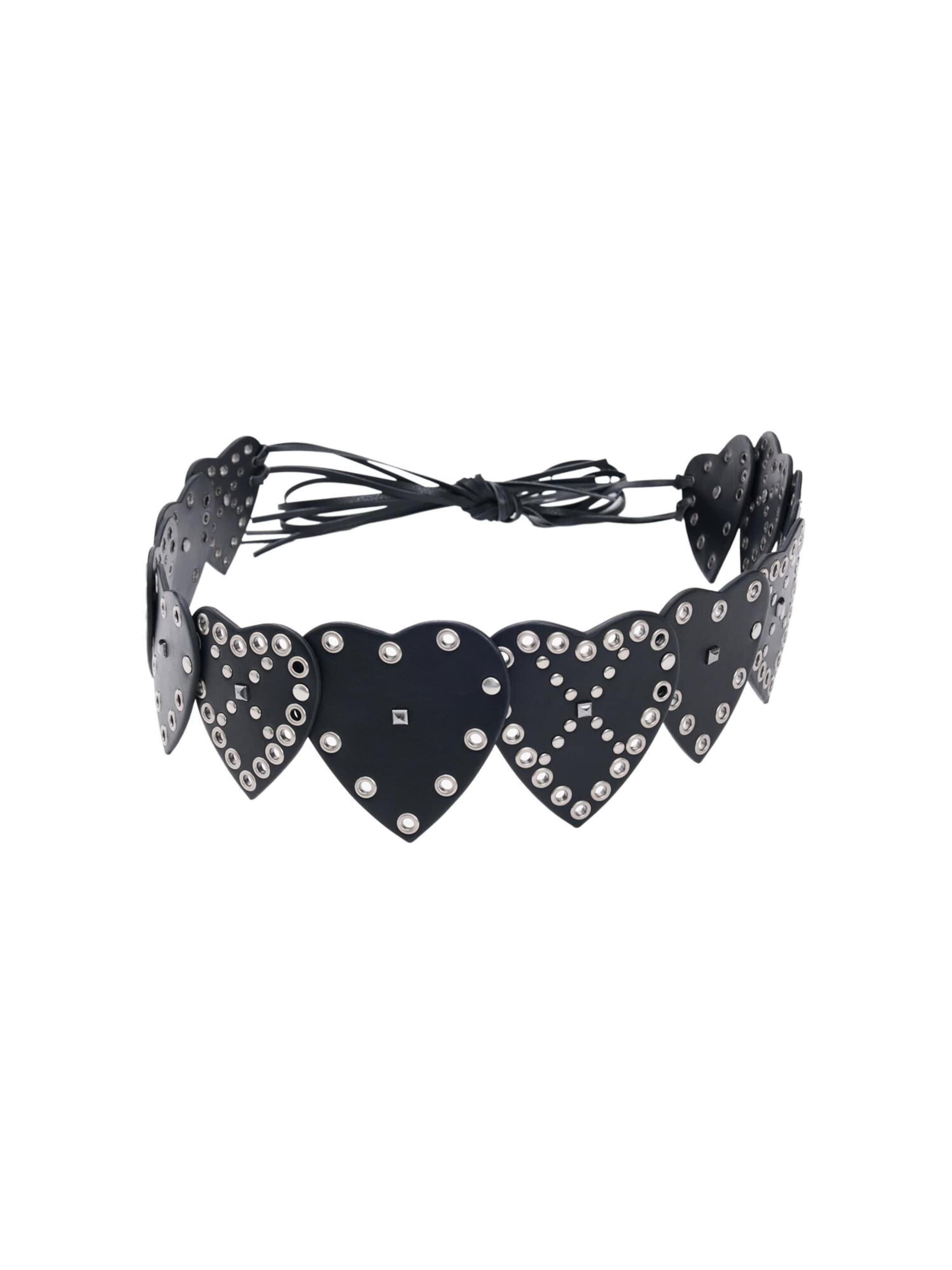 Desigual - Cinturón en negro: frente