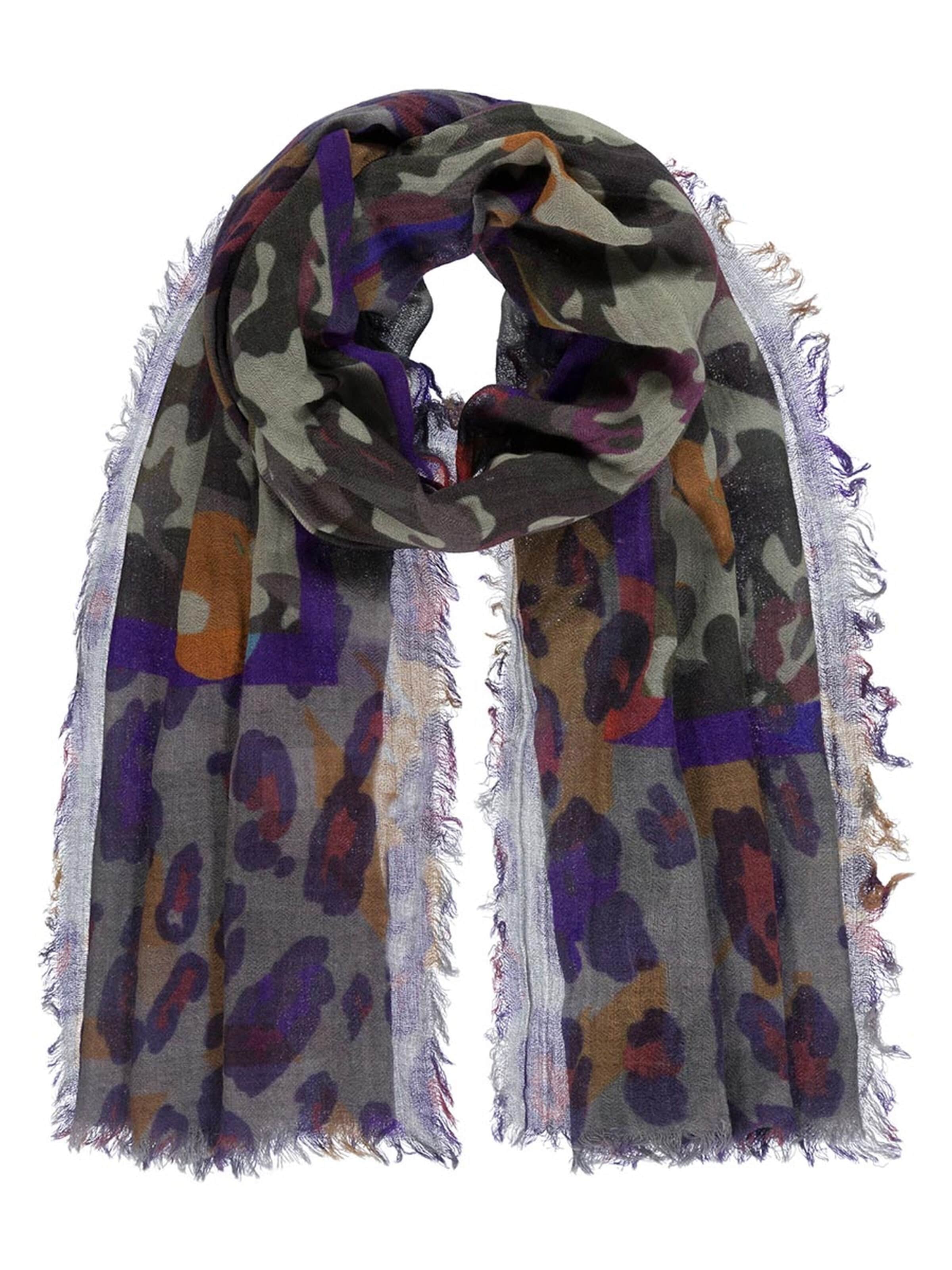 Passigatti Wrap 'Camouflage-Leo' in Purple: front