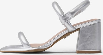 BRONX Sandals 'New Jagger' in Silver: front