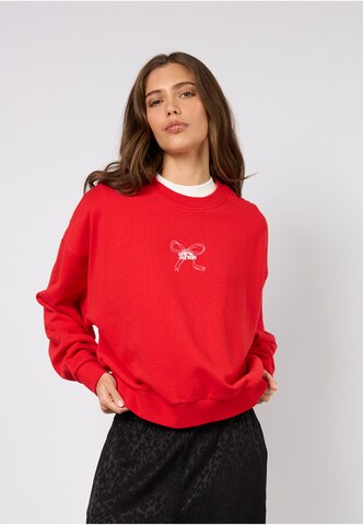 OH APRIL Sweatshirt 'Shine Bright' in Rot: Vorderseite