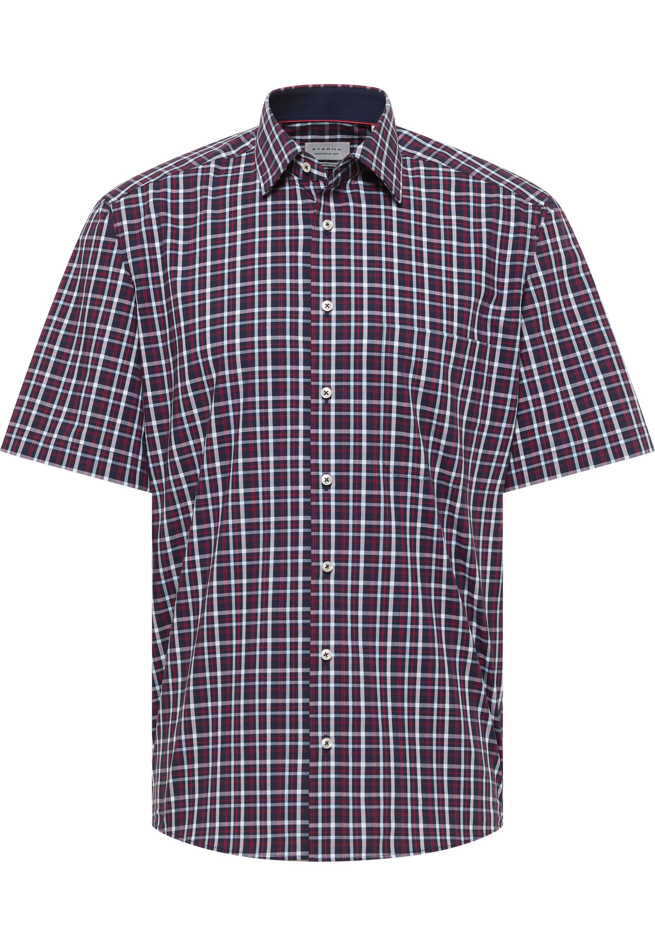 ETERNA Comfort fit Zakelijk overhemd in Blauw: voorkant