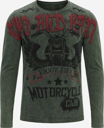 T-Shirt CIPO & BAXX en vert : devant