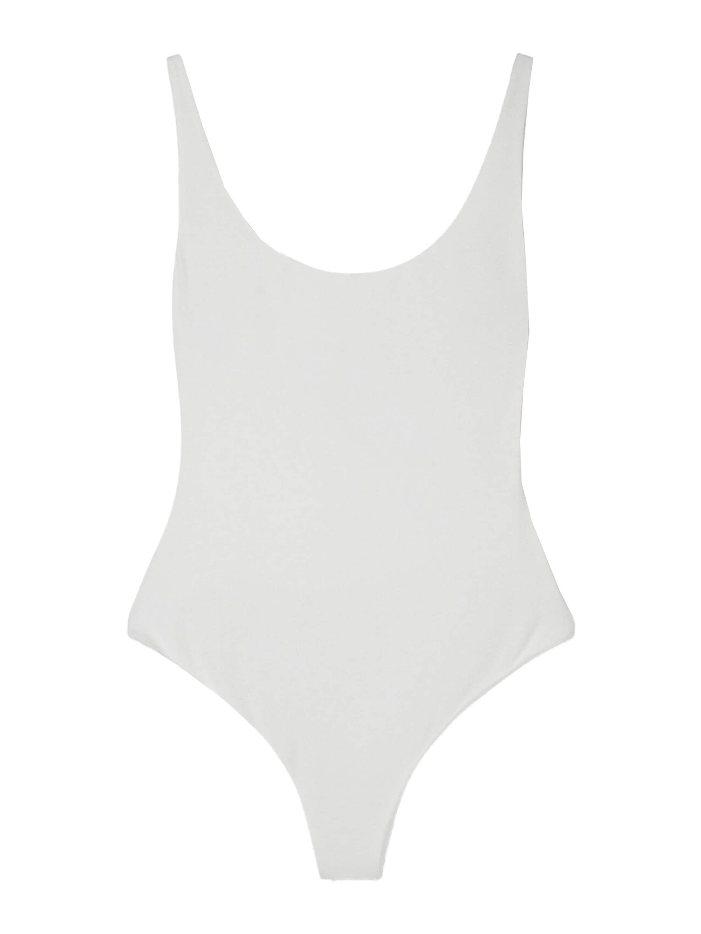 Bershka Paitabody värissä valkoinen: etupuoli